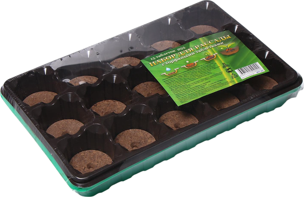 Изображение товара Набор для рассады Экоторф 1306311 (зеленый)