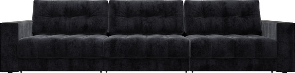 Изображение товара Диван Лига Диванов Лига-049 НПБ Лонг с декором (велюр Tower 11 темно-серый)