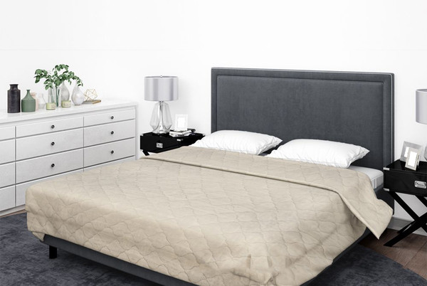 Изображение товара Покрывало Бояртекс Ультрастеп гл/кр. №12-0000 (180x210, верх/низ слоновая кость)