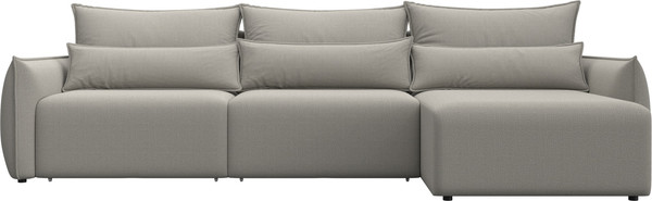 Изображение товара Диван угловой Лига Диванов Лига-051 НПБ Лонг универсальный (рогожка амур 02 бежевый)