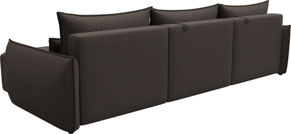 Изображение товара Диван угловой Лига Диванов Лига-051 НПБ Лонг универсальный (рогожка амур 05 коричневый)