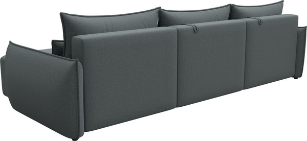 Изображение товара Диван угловой Лига Диванов Лига-051 НПБ Лонг универсальный (рогожка амур 07 серый)