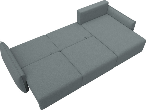 Изображение товара Диван угловой Лига Диванов Лига-051 НПБ Лонг универсальный (рогожка амур 07 серый)