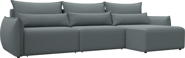 Изображение товара Диван угловой Лига Диванов Лига-051 НПБ Лонг универсальный (рогожка амур 07 серый)