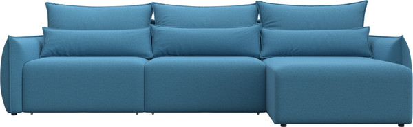 Изображение товара Диван угловой Лига Диванов Лига-051 НПБ Лонг универсальный (рогожка амур 10 голубой)