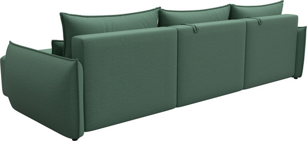 Изображение товара Диван угловой Лига Диванов Лига-051 НПБ Лонг универсальный (рогожка амур 11 зеленый)