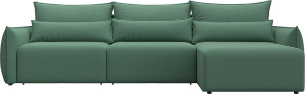 Изображение товара Диван угловой Лига Диванов Лига-051 НПБ Лонг универсальный (рогожка амур 11 зеленый)