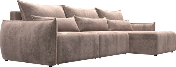 Изображение товара Диван угловой Лига Диванов Лига-051 НПБ Лонг универсальный (велюр Tower 05 бежевый)