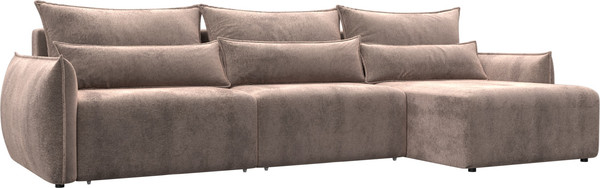 Изображение товара Диван угловой Лига Диванов Лига-051 НПБ Лонг универсальный (велюр Tower 05 бежевый)