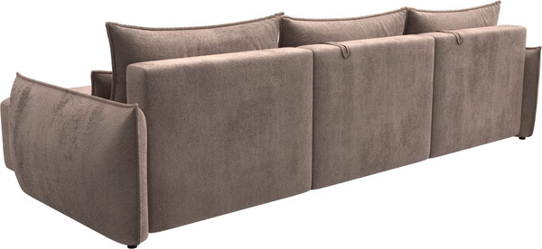Изображение товара Диван угловой Лига Диванов Лига-051 НПБ Лонг универсальный (велюр Tower 05 бежевый)