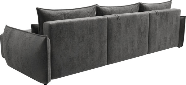 Изображение товара Диван угловой Лига Диванов Лига-051 НПБ Лонг универсальный (велюр Tower 10 серый)