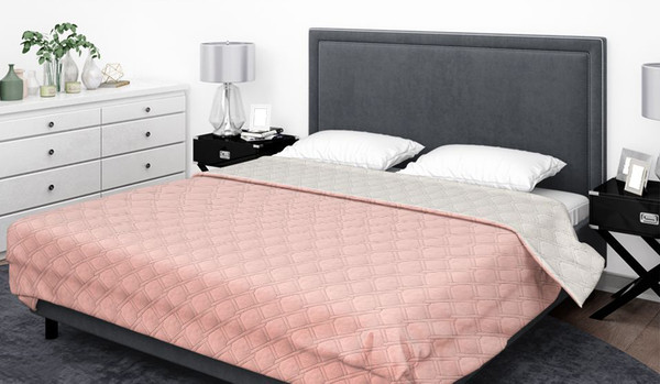 Изображение товара Покрывало Бояртекс Ультрастеп гл/кр. №14-1418 (200x210, верх/низ персиковый)