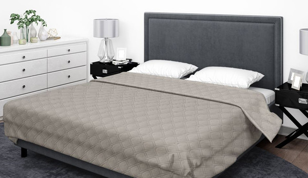 Изображение товара Покрывало Бояртекс Ультрастеп гл/кр. №16-1305 (150x210, верх/низ теплый серый)