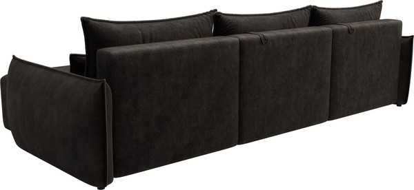 Изображение товара Диван угловой Лига Диванов Лига-051 НПБ Лонг универсальный (велюр Brut 17 коричневый)