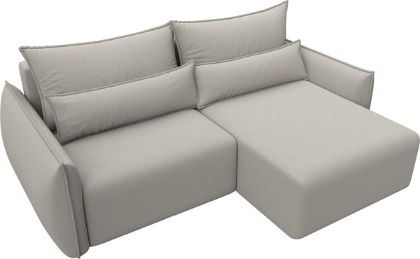 Изображение товара Диван угловой Лига Диванов Лига-051 НПБ универсальный (рогожка амур 02 бежевый)