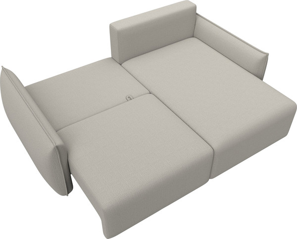 Изображение товара Диван угловой Лига Диванов Лига-051 НПБ универсальный (рогожка амур 02 бежевый)