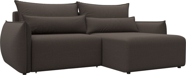 Изображение товара Диван угловой Лига Диванов Лига-051 НПБ универсальный (рогожка амур 05 коричневый)