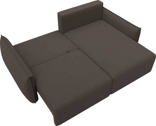 Изображение товара Диван угловой Лига Диванов Лига-051 НПБ универсальный (рогожка амур 05 коричневый)