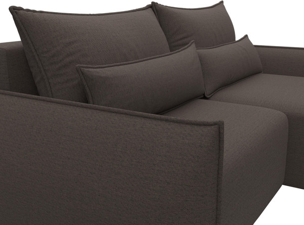 Изображение товара Диван угловой Лига Диванов Лига-051 НПБ универсальный (рогожка амур 05 коричневый)