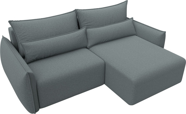 Изображение товара Диван угловой Лига Диванов Лига-051 НПБ универсальный (рогожка амур 07 серый)