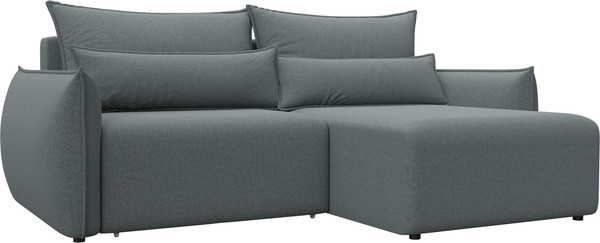 Изображение товара Диван угловой Лига Диванов Лига-051 НПБ универсальный (рогожка амур 07 серый)