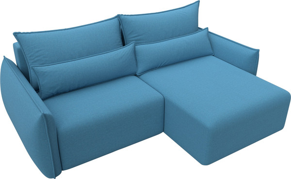Изображение товара Диван угловой Лига Диванов Лига-051 НПБ универсальный (рогожка амур 10 голубой)