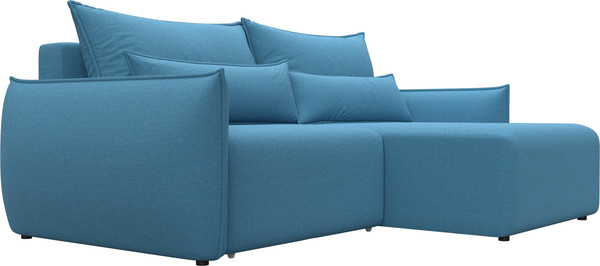 Изображение товара Диван угловой Лига Диванов Лига-051 НПБ универсальный (рогожка амур 10 голубой)