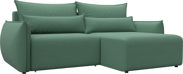 Изображение товара Диван угловой Лига Диванов Лига-051 НПБ универсальный (рогожка амур 11 зеленый)