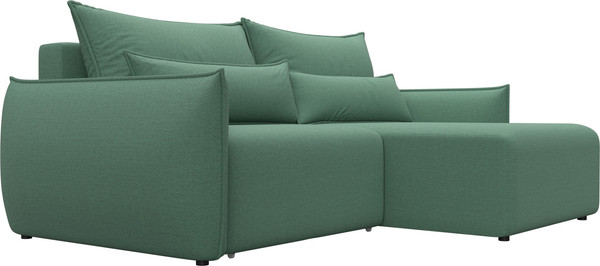 Изображение товара Диван угловой Лига Диванов Лига-051 НПБ универсальный (рогожка амур 11 зеленый)