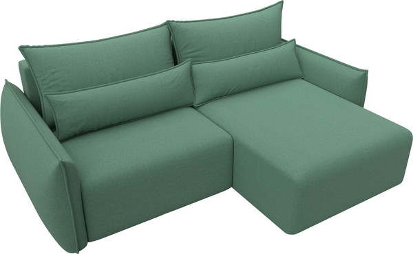 Изображение товара Диван угловой Лига Диванов Лига-051 НПБ универсальный (рогожка амур 11 зеленый)