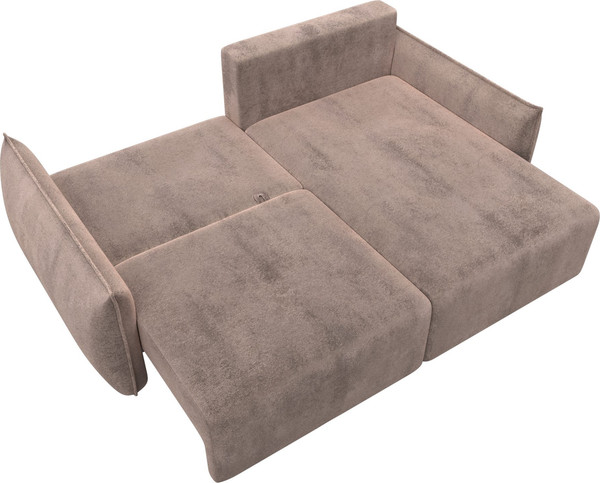 Изображение товара Диван угловой Лига Диванов Лига-051 НПБ универсальный (велюр Tower 05 бежевый)