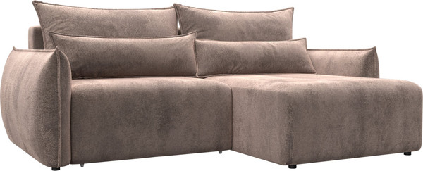 Изображение товара Диван угловой Лига Диванов Лига-051 НПБ универсальный (велюр Tower 05 бежевый)