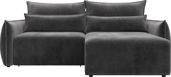 Изображение товара Диван угловой Лига Диванов Лига-051 НПБ универсальный (велюр Tower 10 серый)