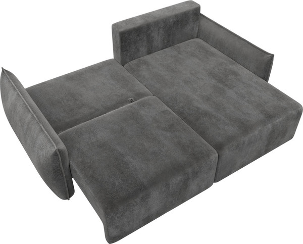 Изображение товара Диван угловой Лига Диванов Лига-051 НПБ универсальный (велюр Tower 10 серый)