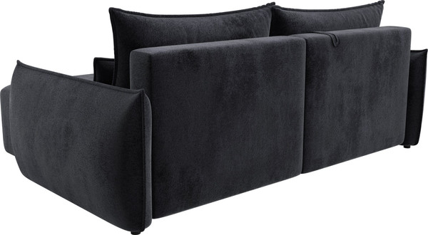 Изображение товара Диван угловой Лига Диванов Лига-051 НПБ универсальный (велюр Tower 11 темно-серый)