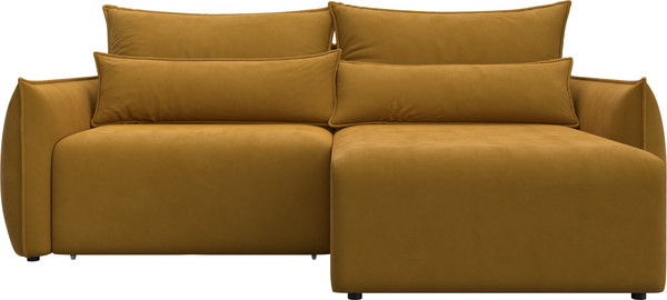 Изображение товара Диван угловой Лига Диванов Лига-051 НПБ универсальный (велюр Brut 10 желтый)