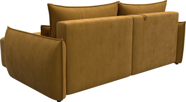 Изображение товара Диван угловой Лига Диванов Лига-051 НПБ универсальный (велюр Brut 10 желтый)