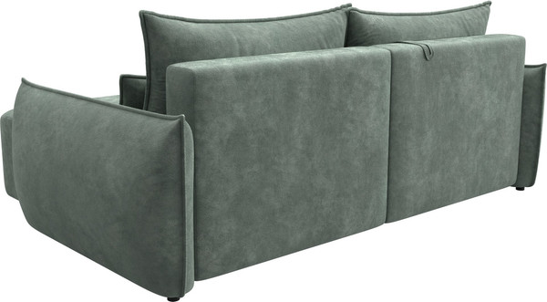 Изображение товара Диван угловой Лига Диванов Лига-051 НПБ универсальный (велюр Brut 08 зеленый)