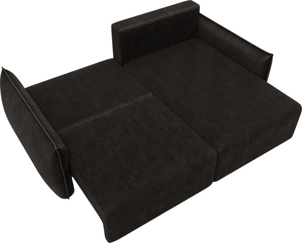 Изображение товара Диван угловой Лига Диванов Лига-051 НПБ универсальный (велюр Brut 17 коричневый)