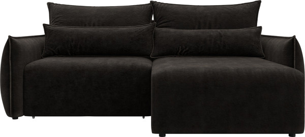 Изображение товара Диван угловой Лига Диванов Лига-051 НПБ универсальный (велюр Brut 17 коричневый)