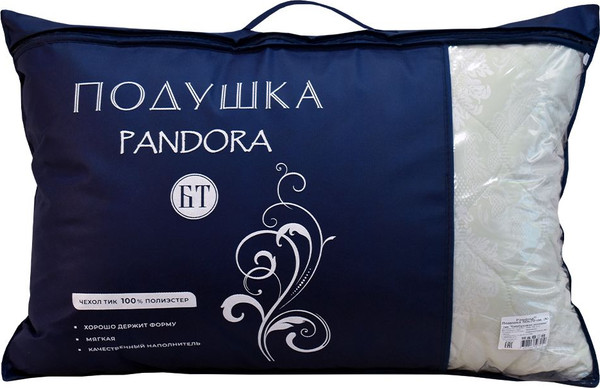 Изображение товара Подушка для сна PANDORA Верблюжья шерсть тик 50х70 (N)