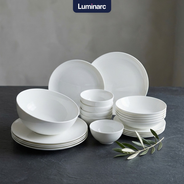 Изображение товара Набор столовой посуды Luminarc Diwali White V8985 (25пр)