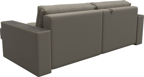 Изображение товара Диван угловой Лига Диванов Лига-049 НПБ универсальный с декором (экокожа Grifon 04 бежевый)