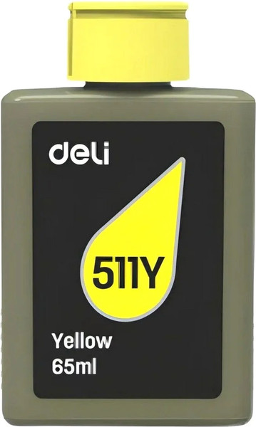 Изображение товара Контейнер с чернилами Deli 511Y (65мл, желтый)