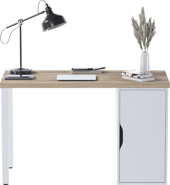 Изображение товара Письменный стол Mio Tesoro Ингар 1/DV/T (дуб беленый/белый)