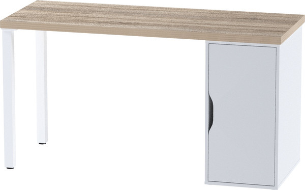 Изображение товара Письменный стол Mio Tesoro Ингар 2/DV/T (дуб беленый/белый)