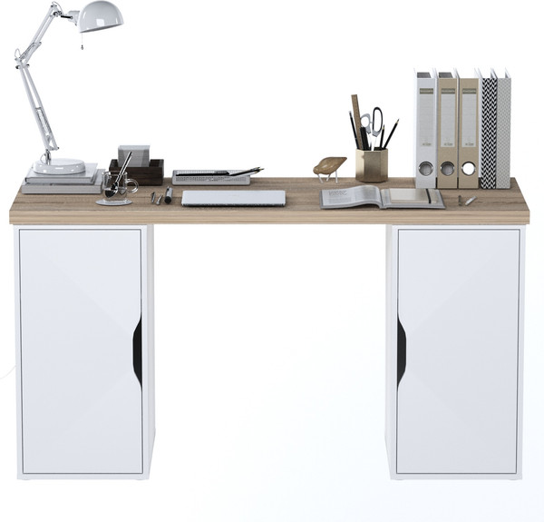 Изображение товара Письменный стол Mio Tesoro Ингар 2/DV/DV (дуб беленый/белый)