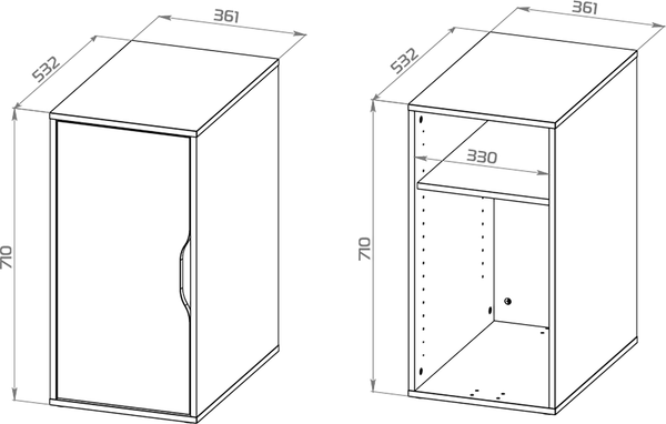 Изображение товара Тумба Mio Tesoro Ингар DV (белый)