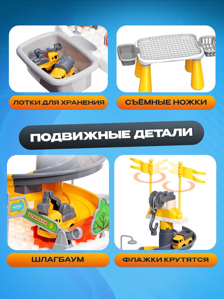 Изображение товара Паркинг игрушечный Автоград Приключения на стройке 222-B127 / 10693147