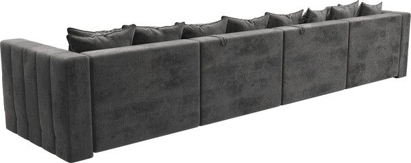 Изображение товара Диван П-образный Лига Диванов Лига-052 НПБ Лонг (велюр Tower 10 серый)